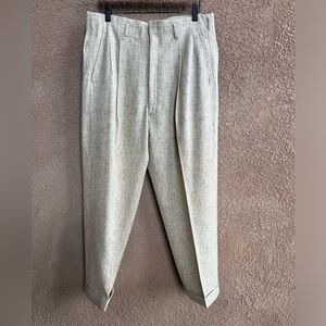 VTG Original 50s Drop Loop Hollywood Trousers Atomic Fleck Size 34